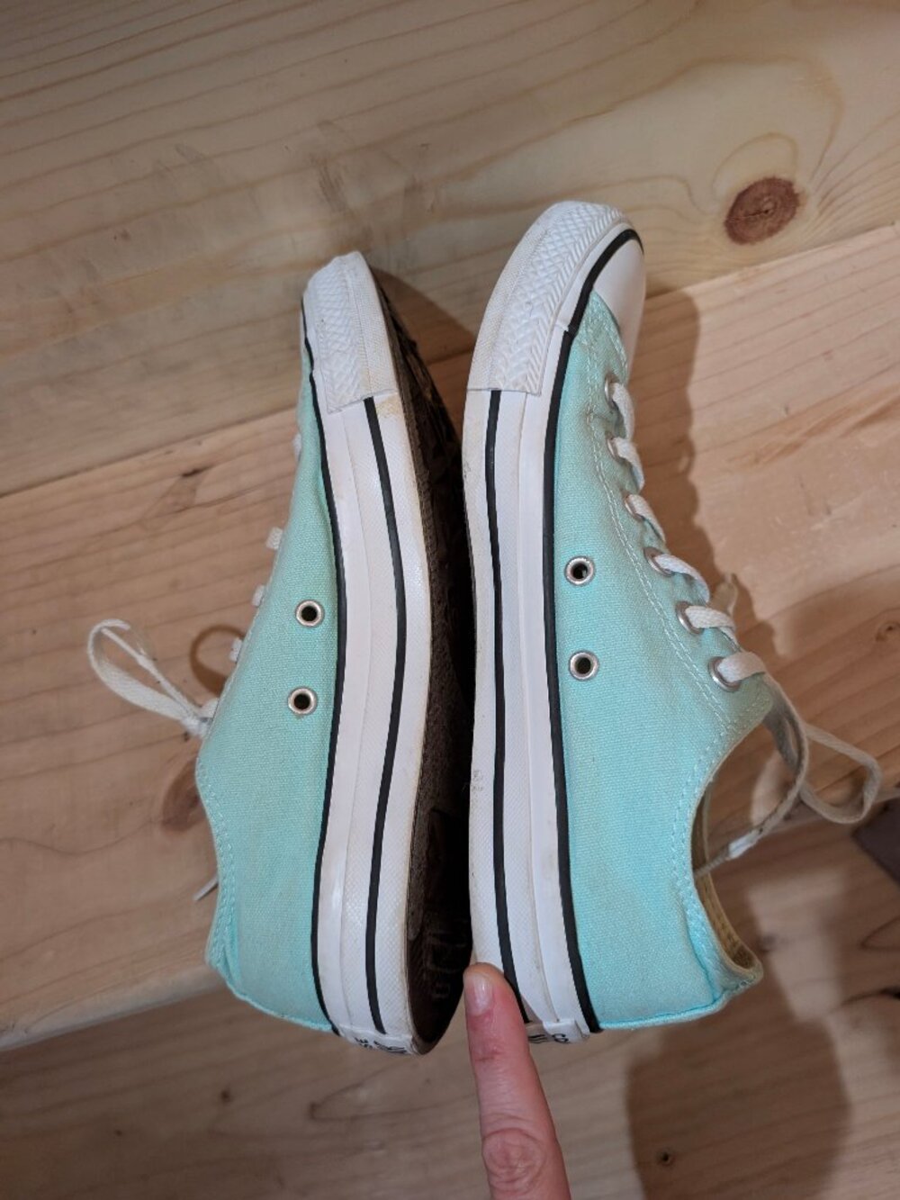EUC Converse Low Tops Women's 9 Chuck Taylor All Star Lo-Top Aruba Blue sneakers - Picture 4 of 9